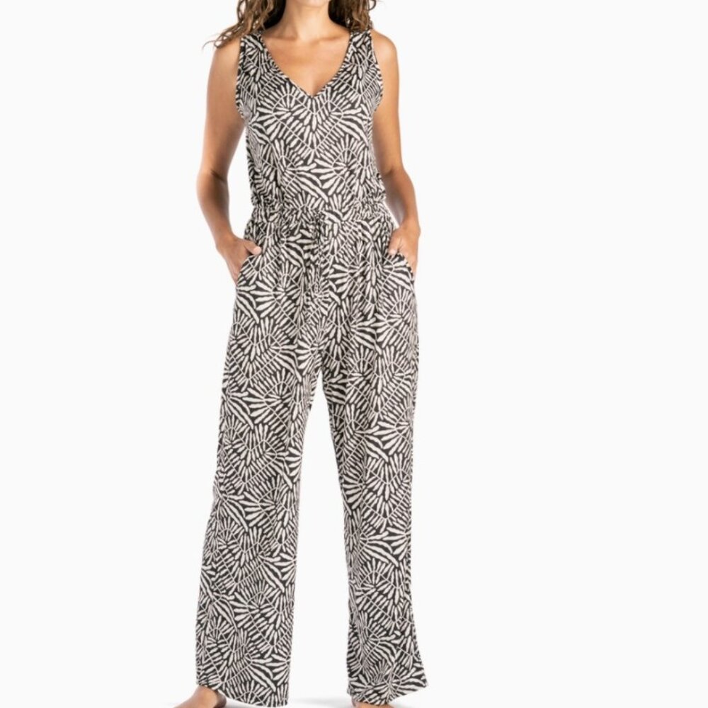 Allthreads Vineyard Jumpsuit Havana Black & White Large (12-14)